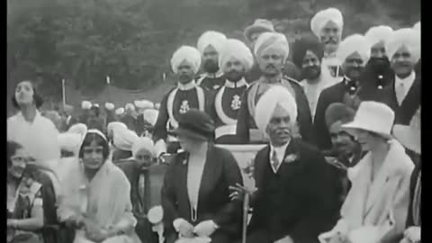 [1927] Maharaja Jagatjit Singh's Garden Party at his Palace (Punjab, India)