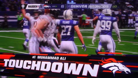 Madden: Indianapolis Colts vs Denver Broncos (Bo Nix-Touchdowns)