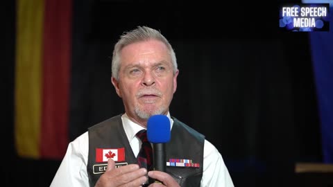 Eddie Cornell with V4F Veterans for Freedom co-founder speaks in Ottawa 2023-11-29