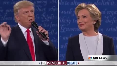 Trump WARNING Hillary Clinton he would come after her, her facial expressions are EPIC