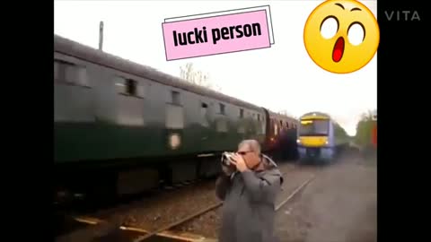 Most luckiest person missing train accident