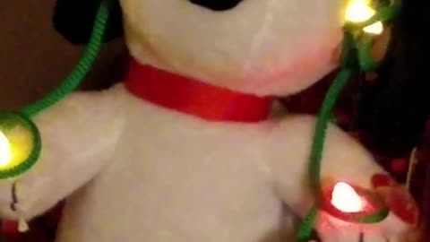 Snoopy Peanuts Theme with Christmas Lights