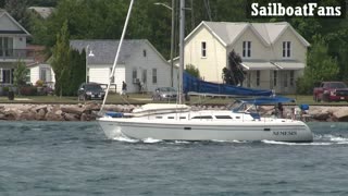 Nemesis Sail Boat Light Cruise Down From Lake Huron