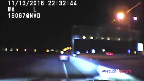 Dashcam Shows Woman Pinned After Truck Crashes Into Police Car