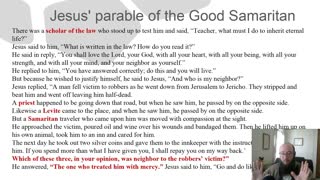 Racism and the Good Samaritan