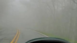 Driving thru the clouds of the Blueridge Mountains