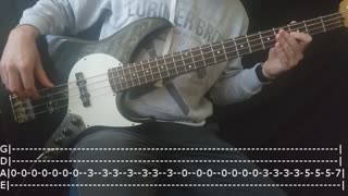 Incubus "Love Hurts" Bass Cover (Tabs)