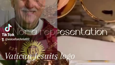 The Vatican Jesuits IHS LOGO plastered everywhere even the eucharist