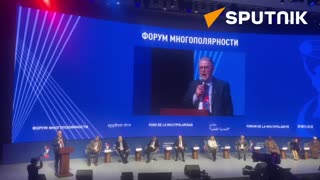 CIA veteran Larry Johnson at the Multipolarity Forum in Moscow: