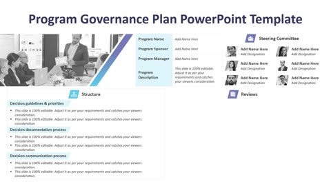 Program Governance Plan PowerPoint Template