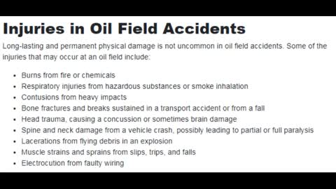Houston Oil Field Injuries