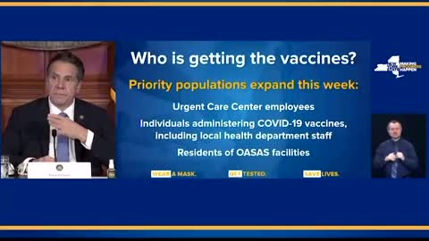 Gov. Cuomo Prioritizes Drug Addicts for Coronavirus Vaccine