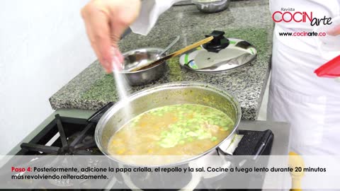 Receta Cocinarte: Cuchuco con espinazo de cerdo