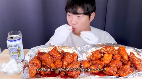 Spicy Chicken Eating Show