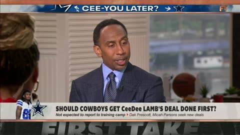 Stephen A. calls for the Cowboys to NOT make CeeDee Lamb’s deal a priority 👀
