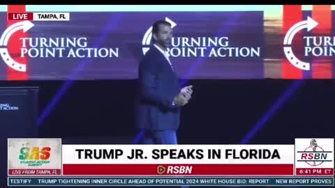 Don Jr Speaking in Florida at TPUSA Summit.