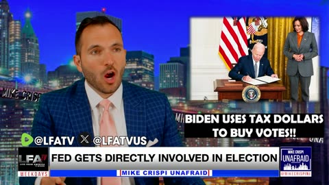 BIDEN USES TAX DOLLARS TO BUY VOTES!!