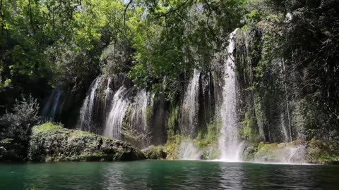 Waterfall into Pond - 1 Hour