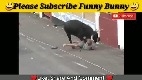 Most awesome bullfighting festival funny crazy - bull fails