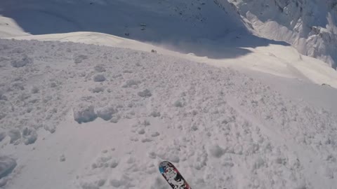 Helmet-camera captures skier caught in avalanche