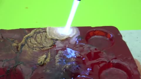 PHYSICSIDEA...EXPERIMENT Glowing 1000 degree METAL BALL vs JELLY