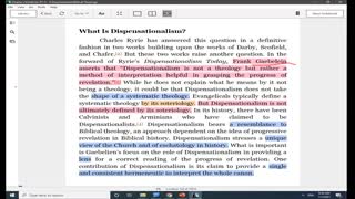 Dispensationalism 18 What Are the Essentials of Dispensationalism?