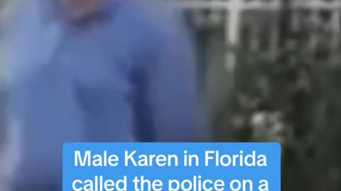 Male Karen in Palm Beach FL called the police on a women for riding her bicycle around community.