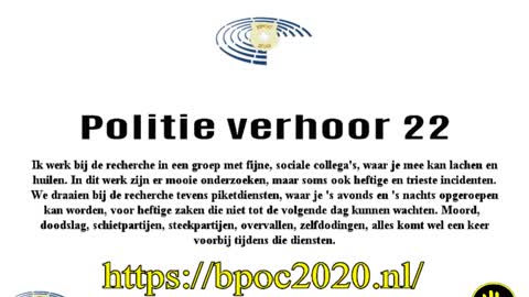 Bpoc Politie verhoor 22