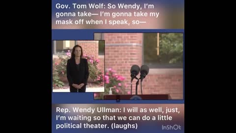 CAUGHT ON HIT MIC! Pa Governor Tom Wolf And Wendy Ullman Call Wearing Masks 'Political Theater'
