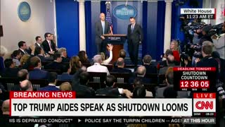 WH Mulvaney Puts CNN's Acosta In His Place Over SchumerShutdown