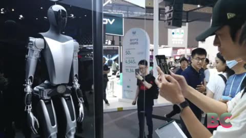 Tesla shows its humanoid robot Optimus at China AI conference