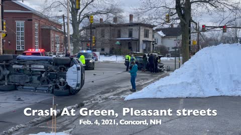 Crash At Green, Pleasant Streets In Concord