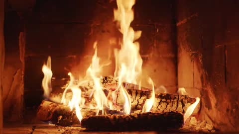 🔥 Relaxing Fireplace (10 HOURS) with Burning Logs and Crackling Fire Sounds for Stress Relief