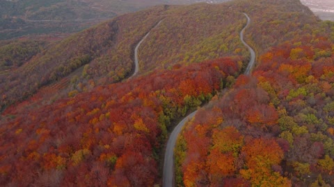 seen from the sky landscape autumn switzerland