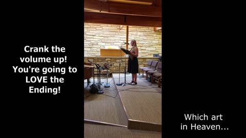 Amazing Elizabeth sings "The Lord's Prayer" for a Wedding