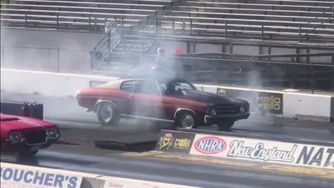 Chevelle Dragstrip Oct 26, 2019 New England Dragway Motor Only Chevelle Burnout too!