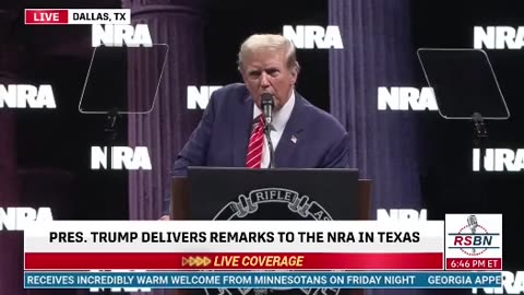President Trump: Today we are also announcing the launch of 'Gun Owners For Trump'.