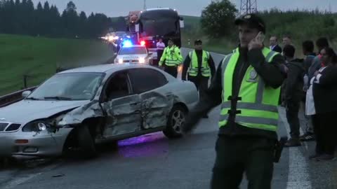 Americké nákladné vozidlo narazilo do osobného auta