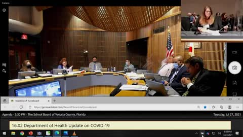 Volusia County School Board Jamie Haynes Questions Patricia Boswell Florida Department of Health