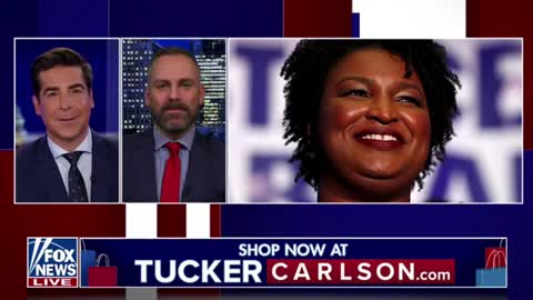 Chadwick Moore and Jesse Watters share a laugh over Stacey Abrams' plan to run for Governor