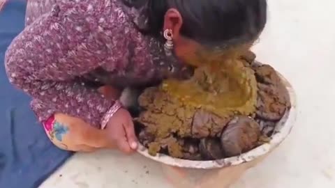 India Culture - Smashing Your Face Into Cow Poop