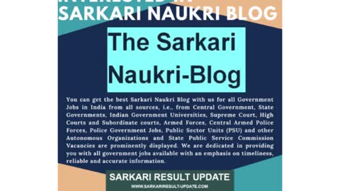 My Sarkari Naukri Blog