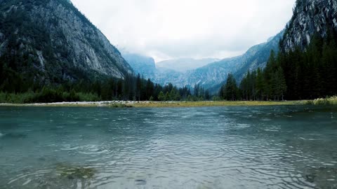 Rain Sounds 1 Hour: Overseeing a beautiful lake for relaxation, meditation, and deep sleep.