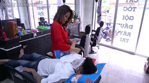 Today is a pleasant day. Her body and mind is a barber shop massage of love that stabilizes me.