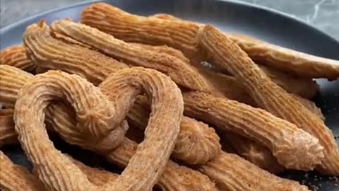 How To Make Baked Low Calorie Churros | Food Crystal #Shorts 12