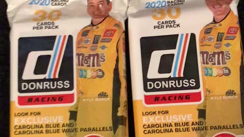 Opening 2020 NASCAR Donruss Panini hanger packs