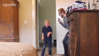 Dad pranks his 6 year old son...TWICE!