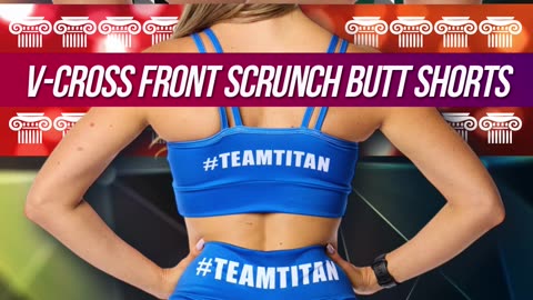 NEW Women’s Blue V-Cross #ScrunchButt #Shorts are available at #Titanmedical