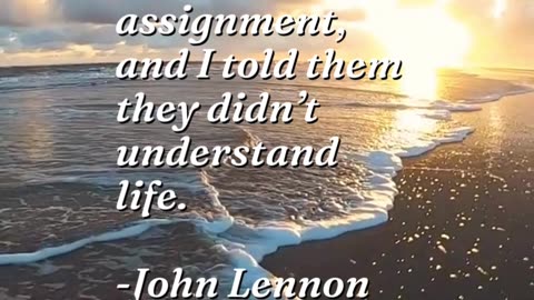 John Lennon Meaning of Life