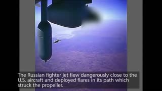 Video Shows Russian Fighter Jet Damaging U.S. MQ-9 Drone Over Syria